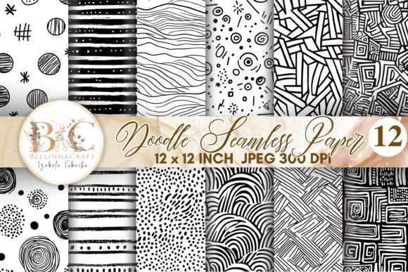 Black and White Doodle Seamless Digital: The Ultimate Tool for Effortless Design