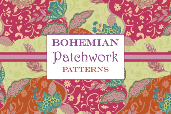 Bohemian Patchwork Multi Colored Pattern