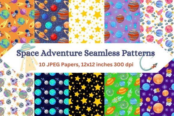Cosmic Dreams 10 Digital Paper Pack