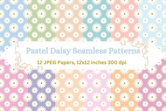 Delicate Pastel Daisy Digital Paper: A Comprehensive Guide for Creative Professionals