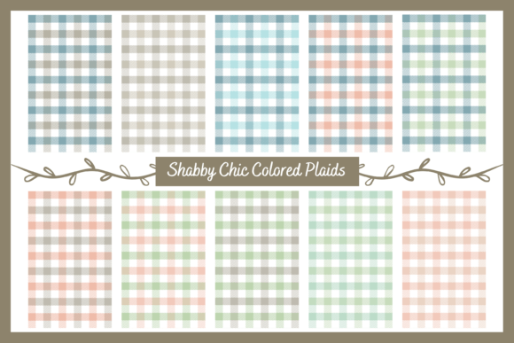 Elevating Digital Design: The Strategic Value of Seamless Plaids with Shabby Chic Colors