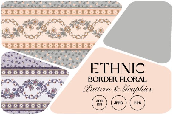 Ethnic Border Floral Pattern