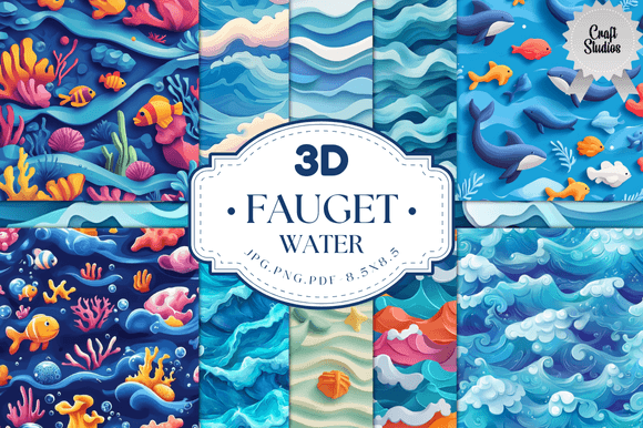 Evaluating 3D Ocean Water Digital Paper for Advanced Craft and Design Projects