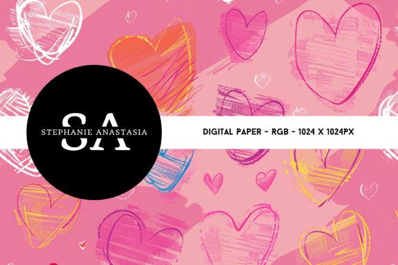 Heart Scribble Digital Paper: A Creative Tool for Modern Designers and Creators