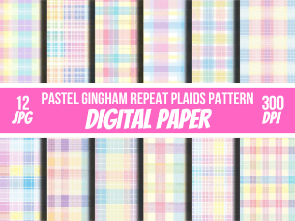 Integrating Pastel Gingham Repeat Plaids Pattern into Creative Workflows