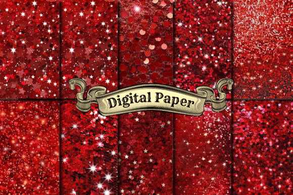 Luxury Red Glitter Digital Paper: A Practical Evaluation for Creative Professionals