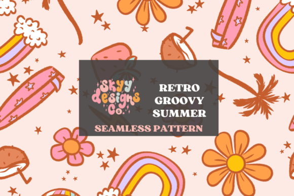 Retro Summer Seamless Pattern Design: Bringing Vintage Vibes to Your Next Project