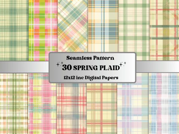 Seamless Spring Plaid Pattern Paper: A Comprehensive Evaluation for Digital Designers