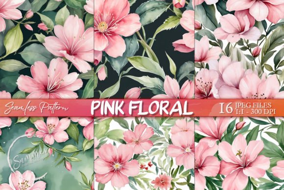 Spring Pink Floral Wallpaper Pattern: Elevating Design with Seamless Artistry