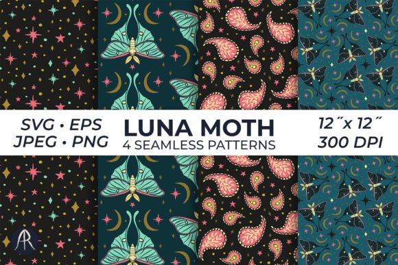 Unveiling the Mystique: How Celestial Luna Moths Paisley Papers Elevate Your Creative Projects
