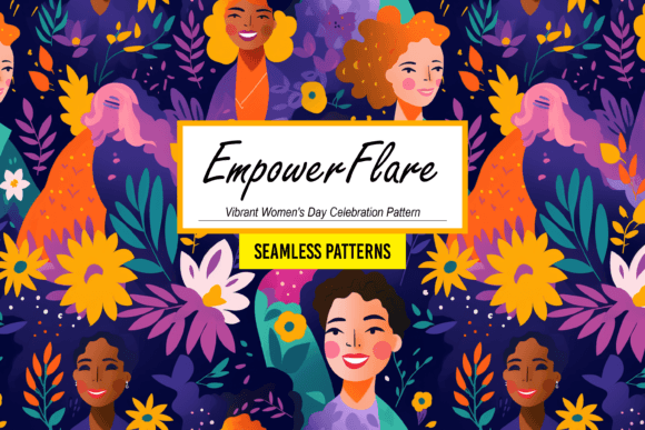 Vibrant Women s Day Celebration Pattern