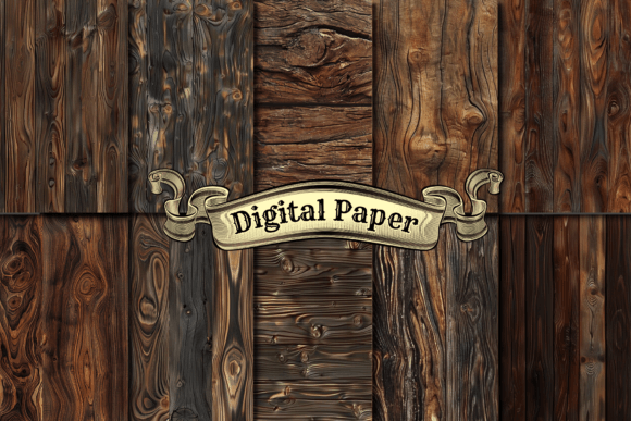 Wood Grain Planks Digital Paper Pack