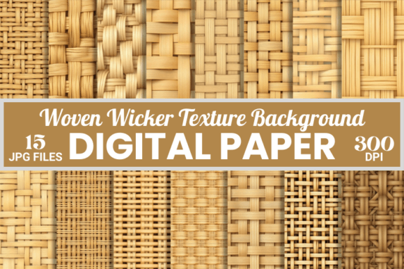 Woven Wicker Texture Pattern Background